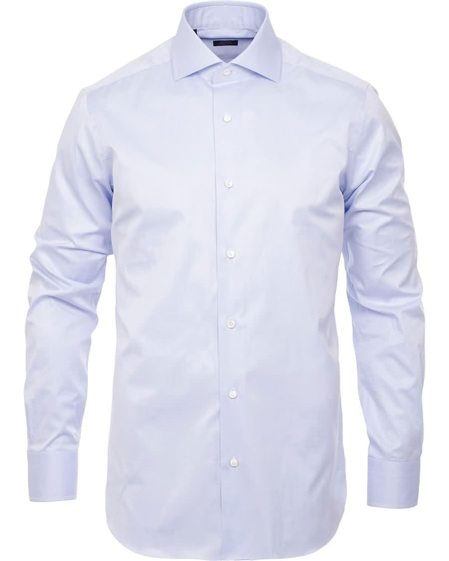 barba napoli slim fit shirt light blue Online Klesmerke ragaq